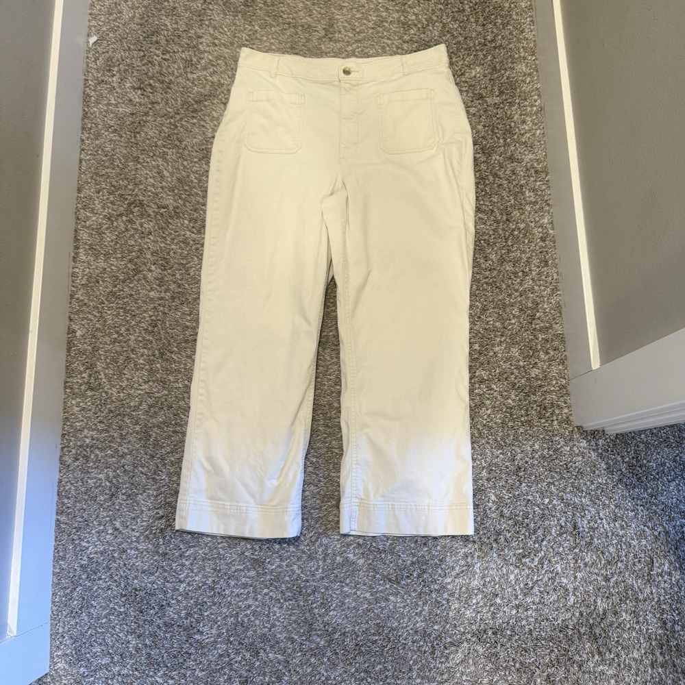 Old‎ Navy Wide Leg Tall Pants Ivory 16